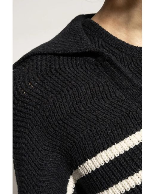 Rag & Bone Black Jen Polo Sweater