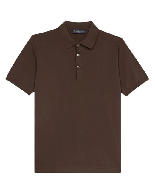 Brooks Brothers Poloshirt Met Korte Mouwen in het Brown voor heren