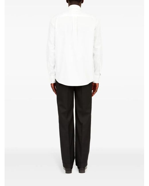 MM6 by Maison Margiela White Timeless Cotton Shirt For for men