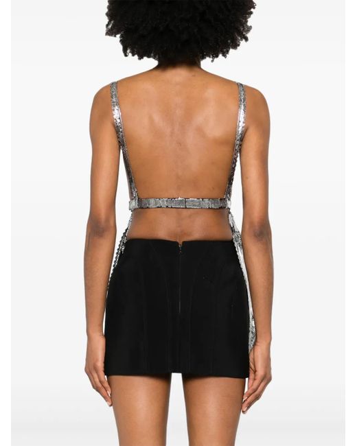 Rabanne Tanktop Im Metallic-Look
