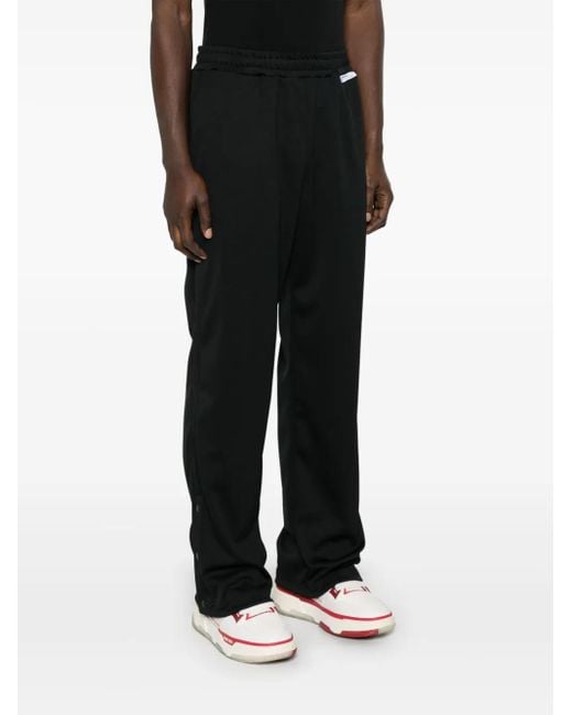 Gcds Black Button-Detail Track Pants for men