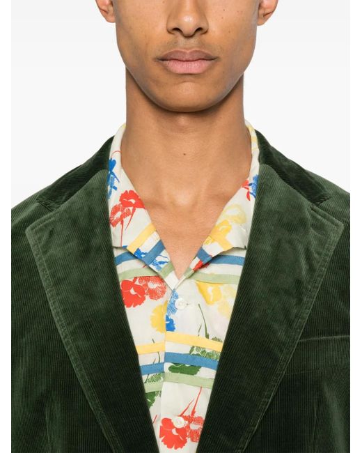 Blazer De Algodón Fursac de hombre de color Green