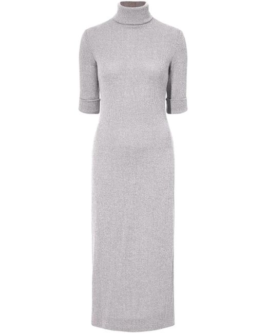 Proenza Schouler Gray Cerine Knitted Dress