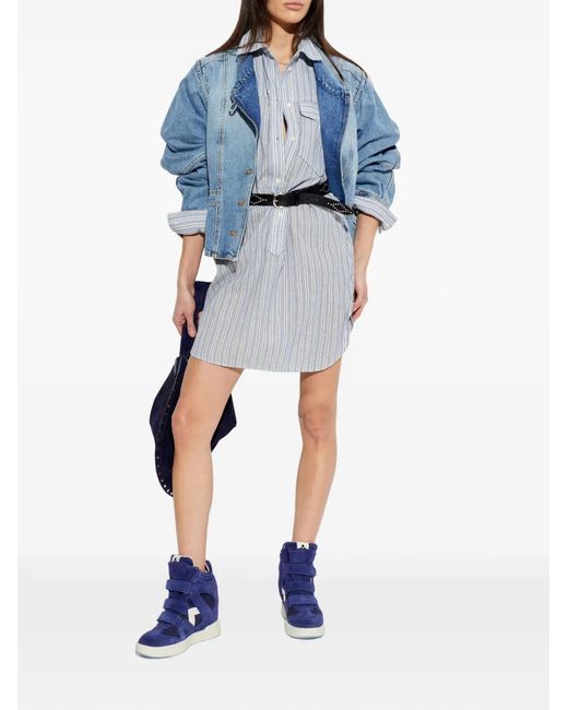 Isabel Marant Blue "Im3" Wedge Heel Shoes