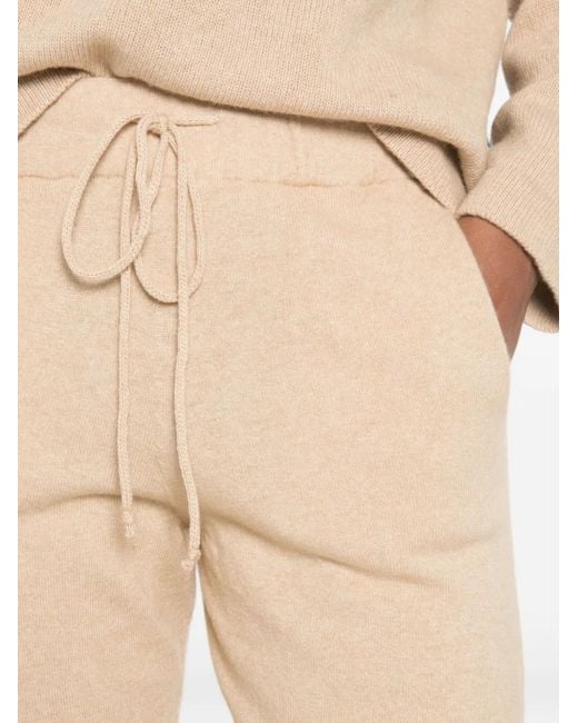 SERGIO MORETTI FIRENZE Natural Drawstring-Waistband Track Pants