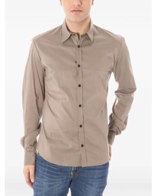CoSTUME NATIONAL Natural Cotton Poplin Shirt for men