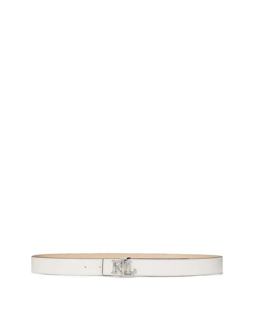 Ralph Lauren White Logo Belt