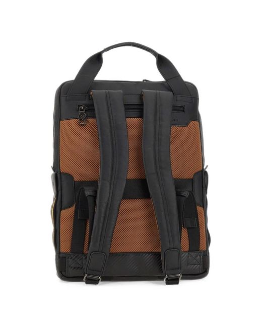 Scharlau Black Kim Leather Backpack for men
