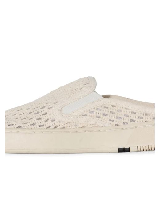 Osklen White Soho Tela Mules