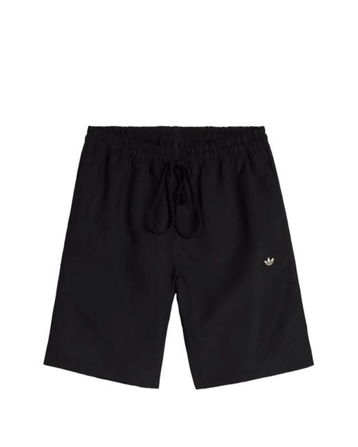 Adidas Black Song For The Mute 3-Stripe Shorts for men