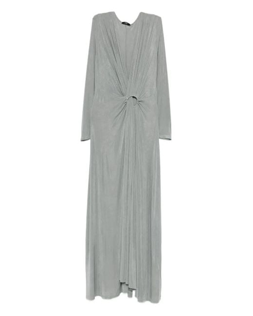 ELEH Gray Pleated Maxi Dress