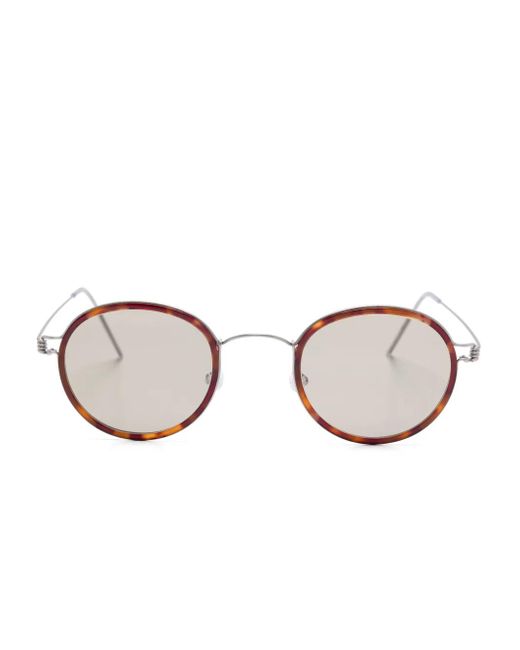 Lindberg Pink Round-Frame Sunglasses