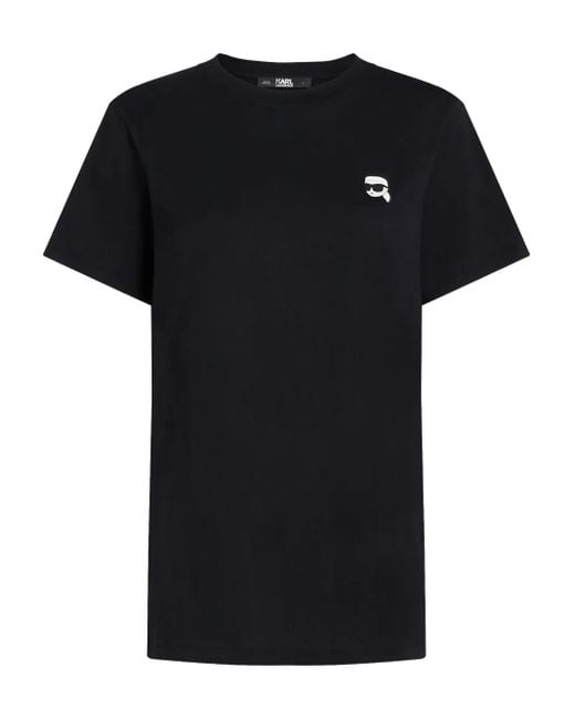 Karl Lagerfeld Black T-Shirts And Polos