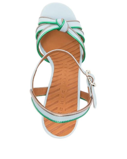 Chie Mihara Metallic Ballah Knotted Sandals