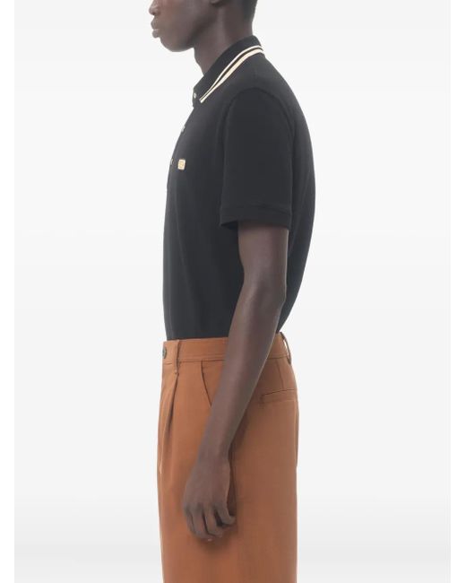 Valentino Garavani Black Vlogo Signature Polo Shirt for men
