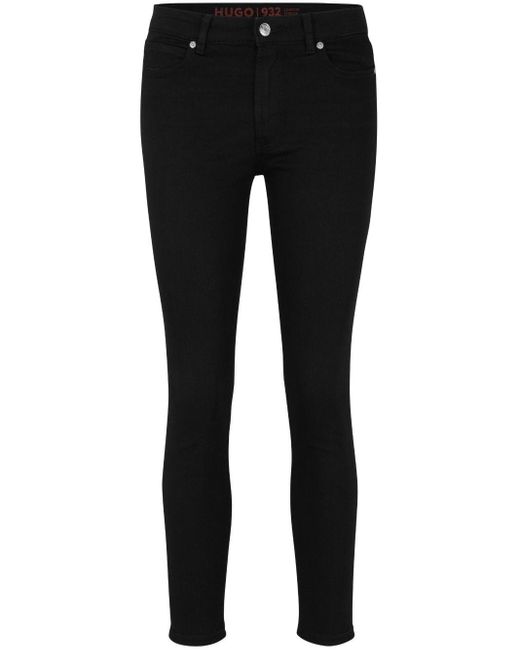 Pantalon à coupe slim HUGO en coloris Black