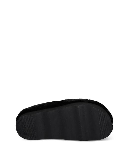 Scholl Black Mules Greta E