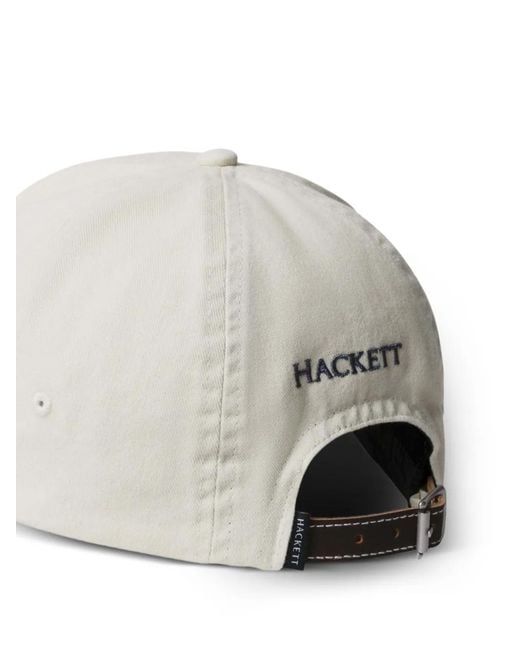 Hackett White Casquette Effet Délavée À Logo Brodé for men