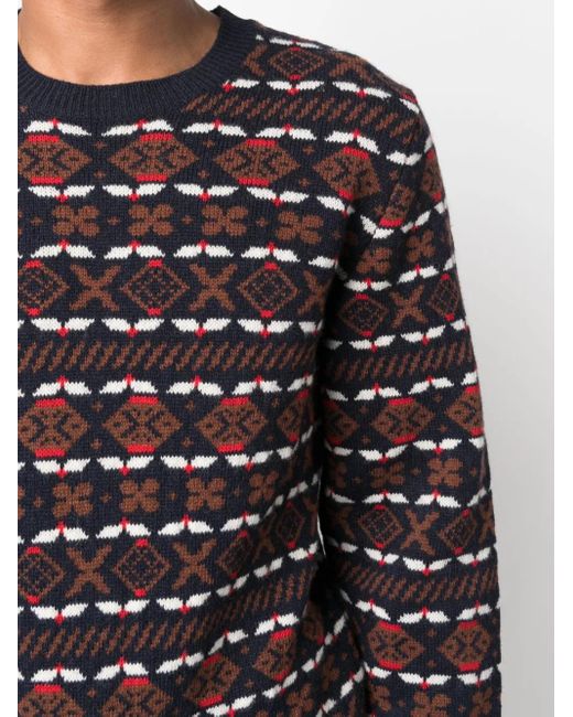 A.P.C. Blue John Merino-Wool Pullover for men