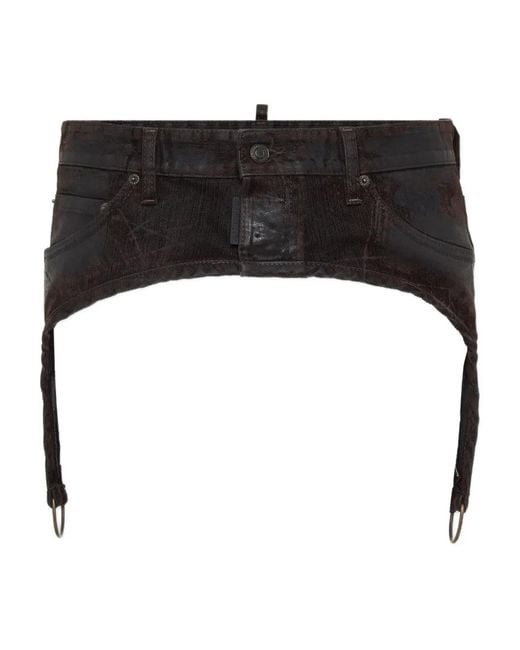 DSquared² Black Cotton Shorts for men