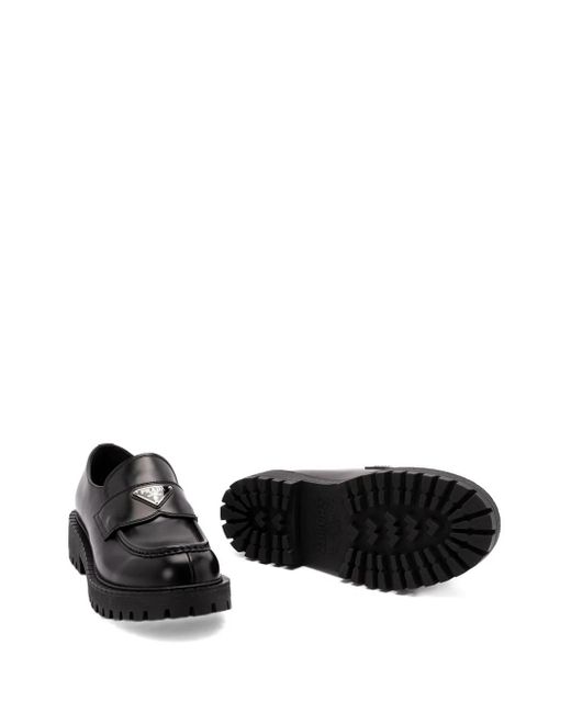 Prada Klassische Loafer in Black für Herren