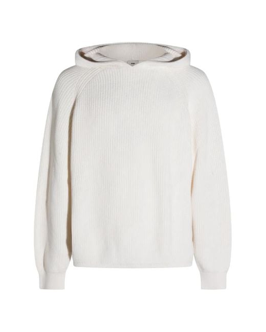 Autry White Knitted Hoodie for men