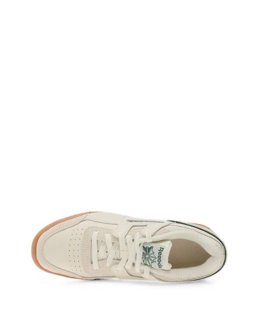 Reebok White Workout Plus Sneakers