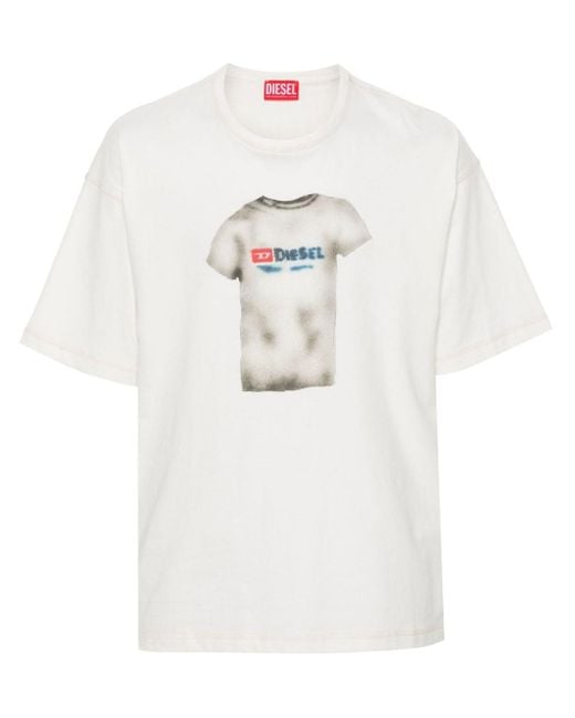 メンズ DIESEL T-boxt-n12 Tシャツ White