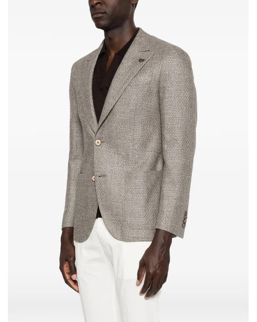 Gabriele Pasini Gray Buttoned Blazer for men