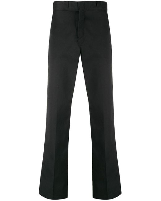 Dickies Construct Black Flared Mid Rise Trousers for men