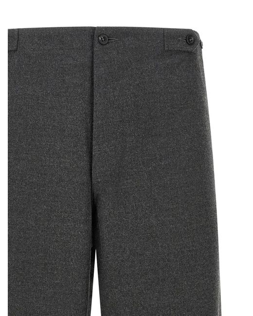 Cellar Door Gray Button Trousers for men
