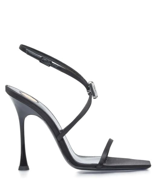 Saint Laurent Metallic 110Mm Strappy Sandals
