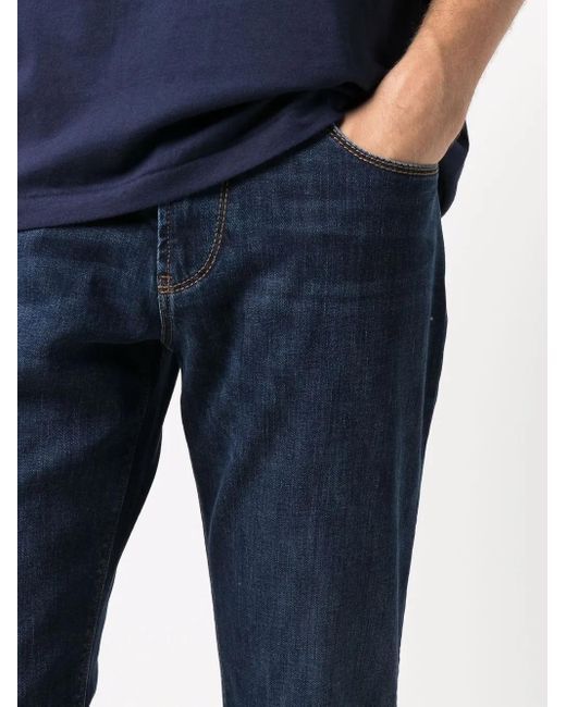Emporio Armani Blue Denim Cotton Jeans for men