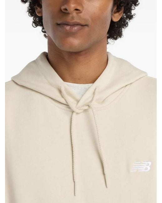 New Balance Natural Logo-Embroidered Hoodie for men