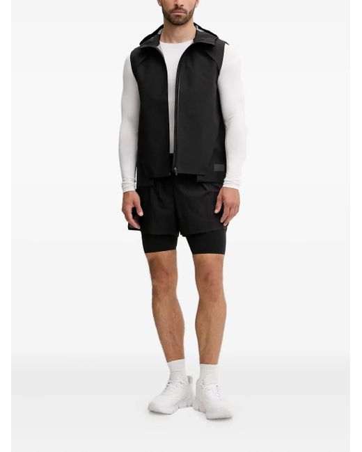 PUMA Black X Heliot Emil Hooded Zip-Front Gilet for men