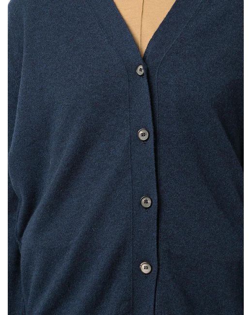 Pringle of Scotland Blue V-Neck Cashmere Cardigan
