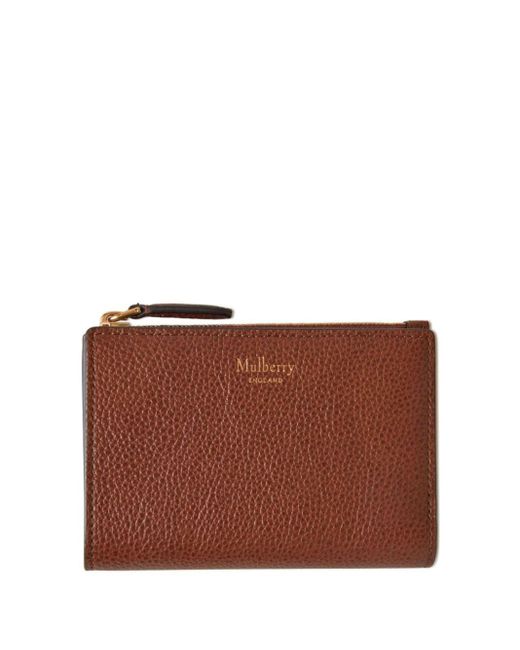 Mulberry Brown Continental Bi-fold Leather Wallet