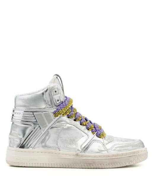 Philippe Model White Paris High-Top Sneakers