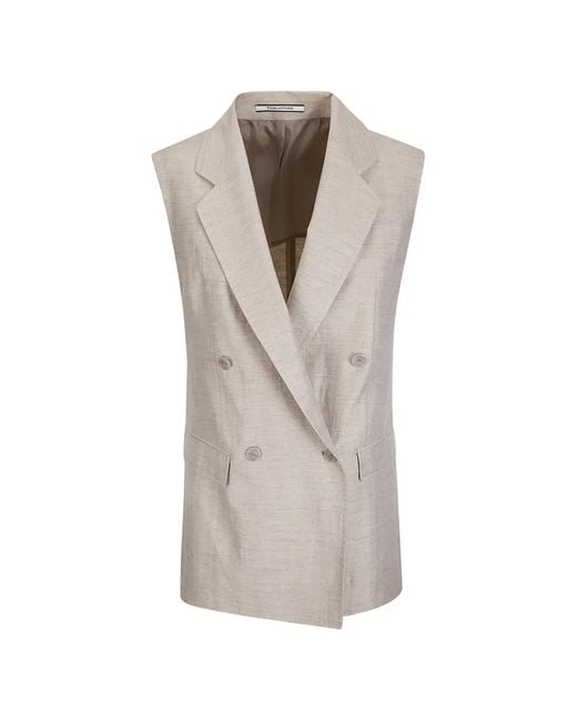 Chaqueta Bernice Con Doble Botonadura Tagliatore de color Gray