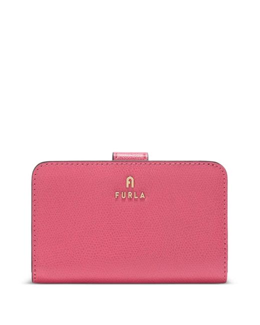 Furla Pink Medium Camelia Logo Wallet
