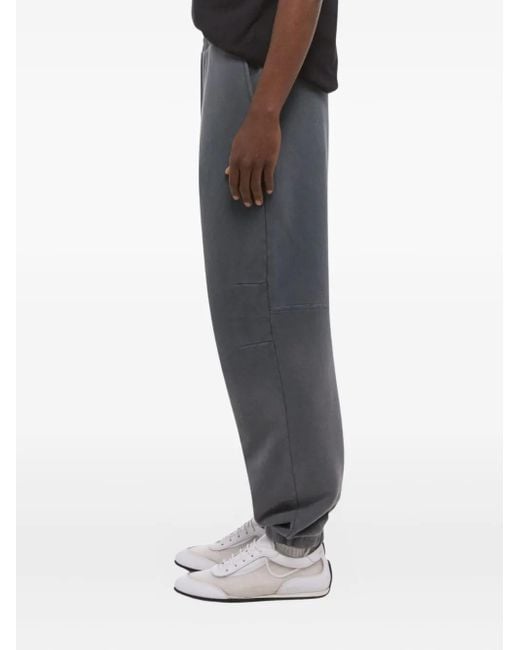 Helmut Lang Gray Cotton Track Pants for men