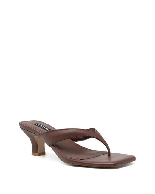 Senso Brown 60Mm Square Sandals