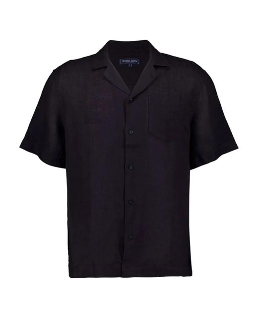 Camicia Angelo di Frescobol Carioca in Black da Uomo