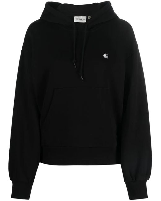 Sudadera con capucha y logo bordado Carhartt de color Black