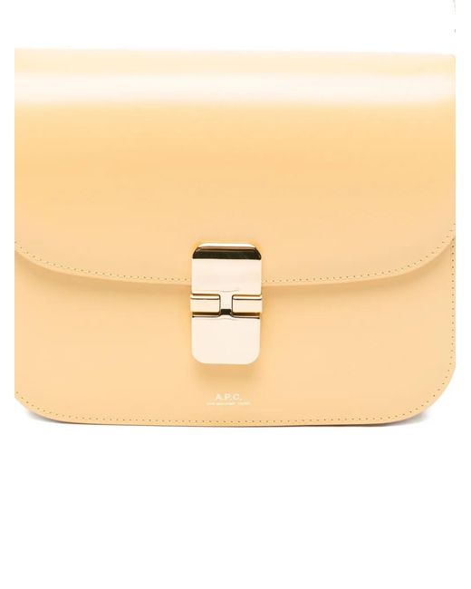 A.P.C. White Grace Shoulder Bag