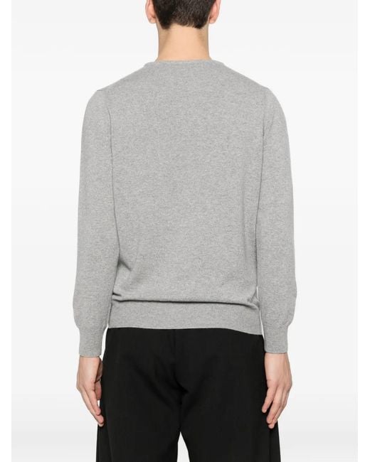Kangra Gray Crew-Neck Sweater for men