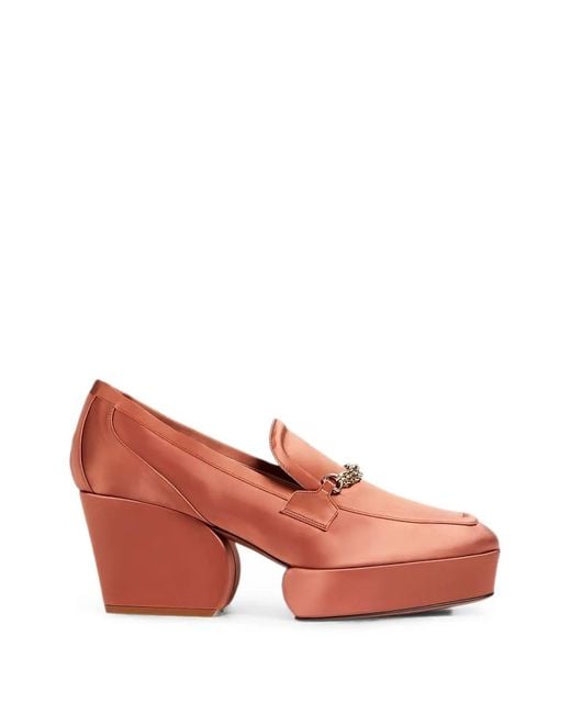 Zimmermann Pink Chain-Embellished Platform Pumps