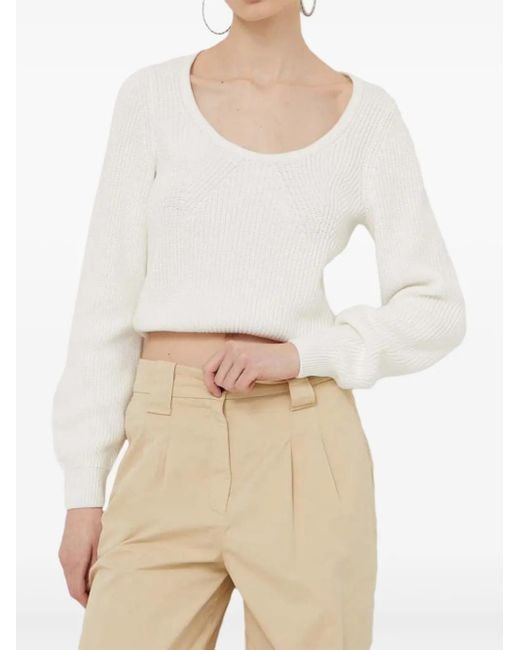 HUGO Natural Pullover Mit U-Ausschnitt