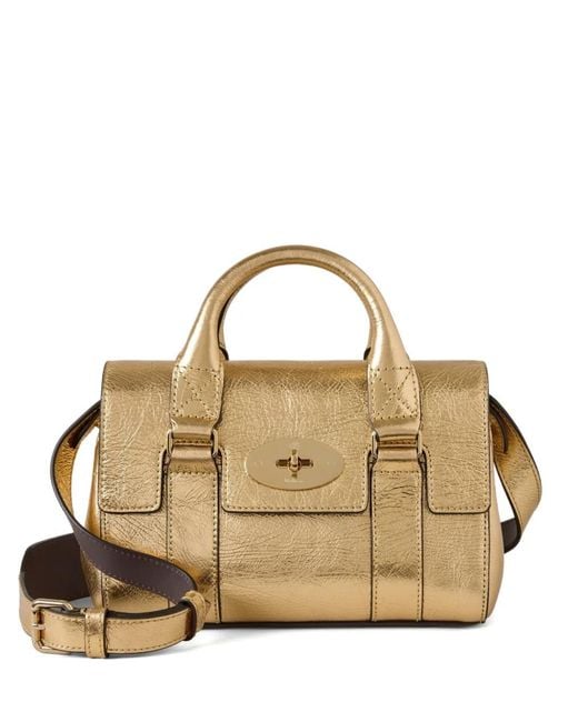 Mulberry Metallic Mini Sac À Main Bayswater