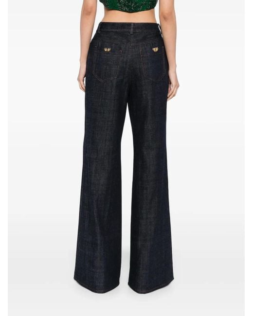 Elie Saab Blue Flared Jeans